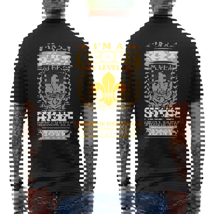 Scout My Level Of Sarcasm T-shirt imprimé au dos