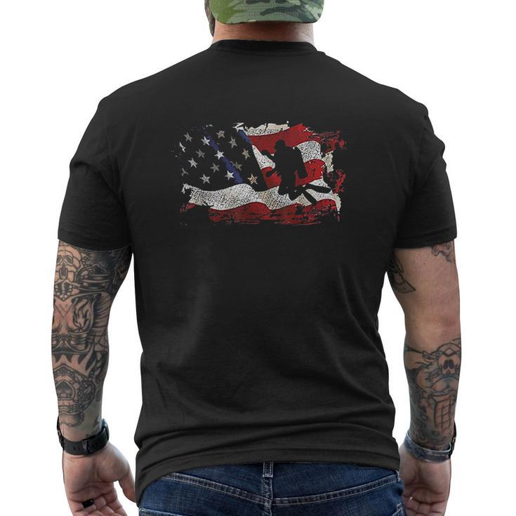 Scuba Diving Usa Flag For Scuba Divers Mens Back Print T-shirt