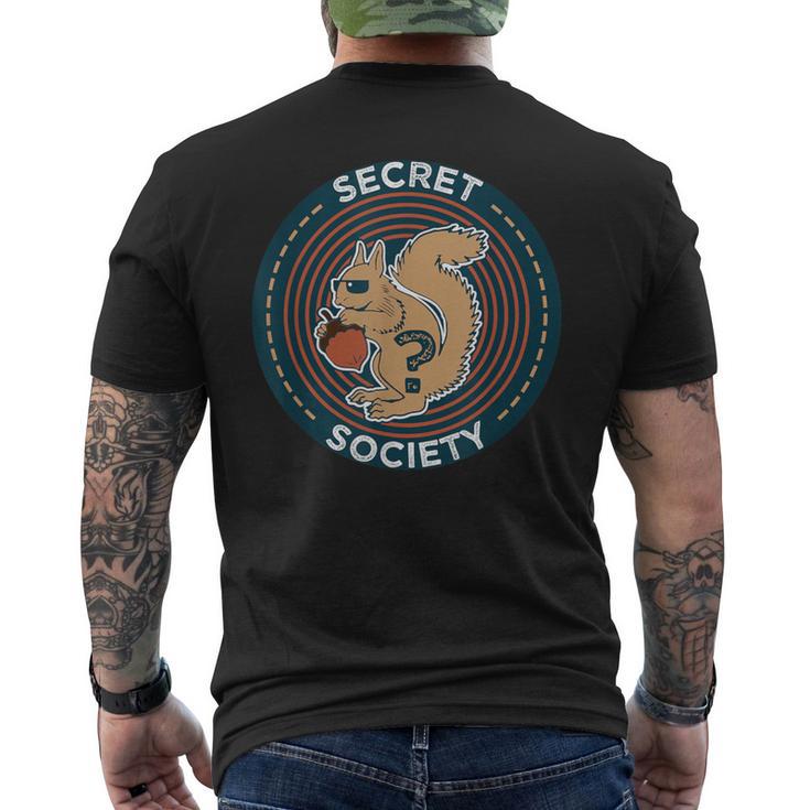 Secret Squirrel Society I Military Service Men's T-shirt Back Print