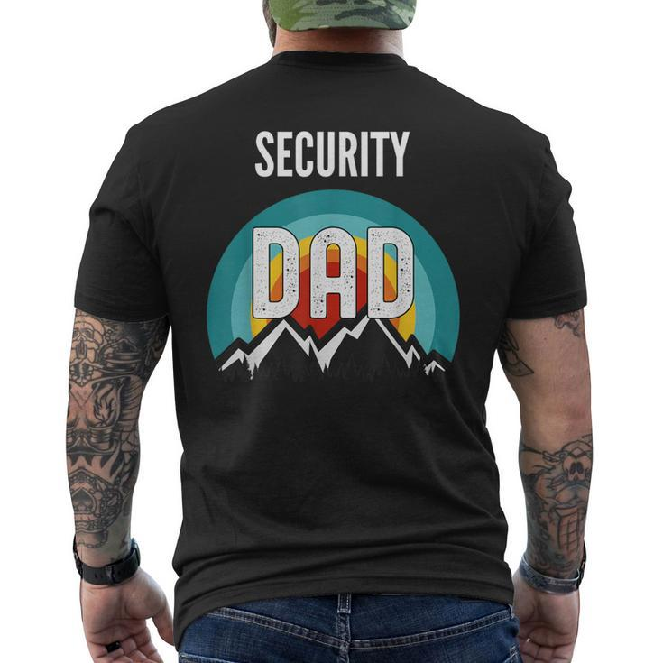 Security Guard Dad Fathers Day 2021 Men's T-shirt Back Print