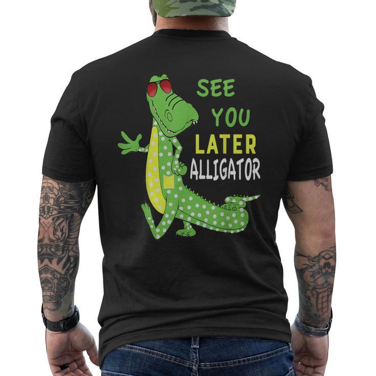 See You Later Alligator Graphic Gator Apparel Men's T-shirt Back Print