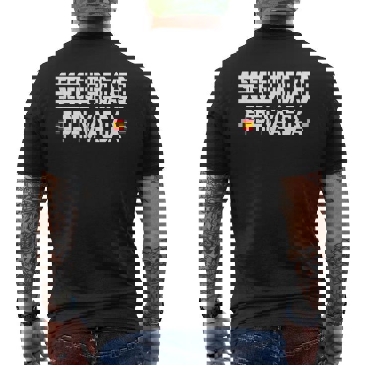 Seguridad Privada Impresión Delantera Y Trasera Camiseta Hombre