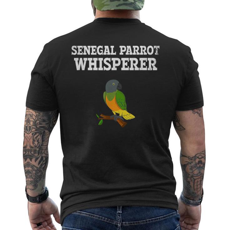 Senegal Parrot Whisperer Senegal Parrot Men's T-shirt Back Print