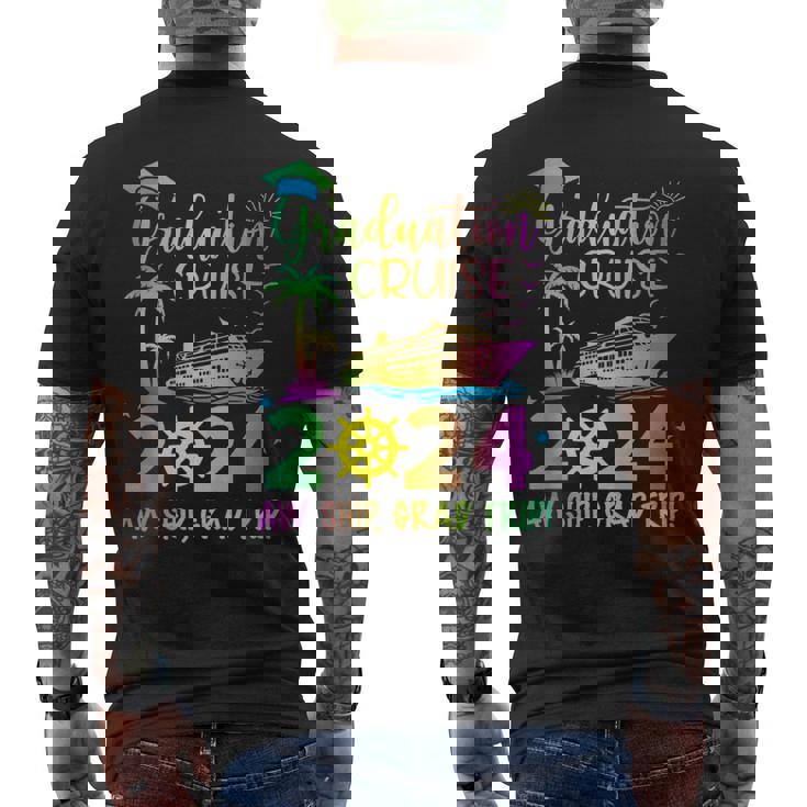 Senior 2024 Graduation Cruise Aw Ship Grad Trip Party Men's T-shirt Back Print