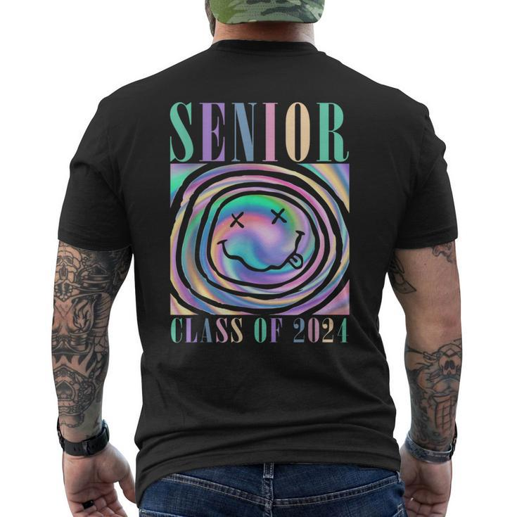 Senior 2024 Tie Dye Senior 24 Graduation Class Of 2024 Men's T-shirt Back Print