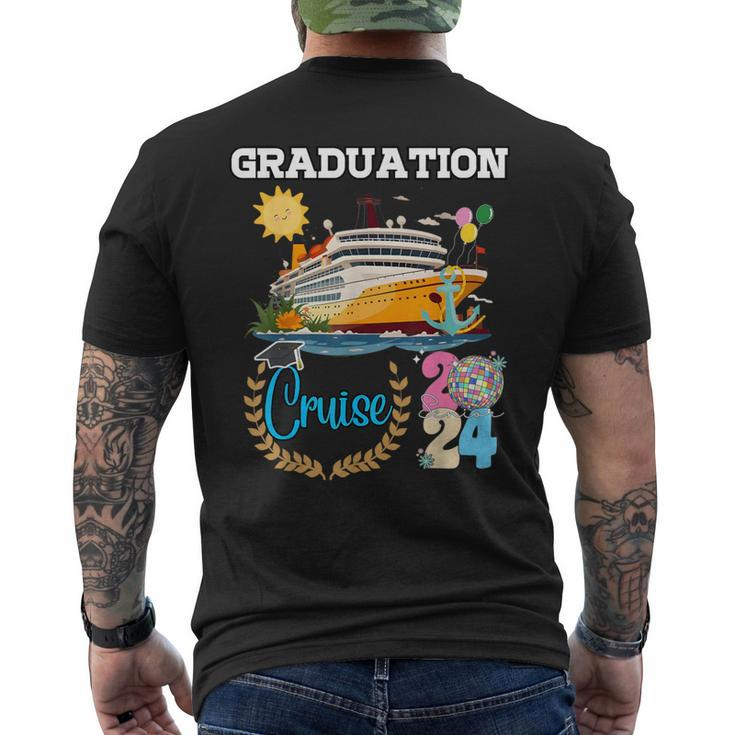 Senior Graduation Cruise 2024 Aw Ship Party Cruising Trip Men's T-shirt Back Print