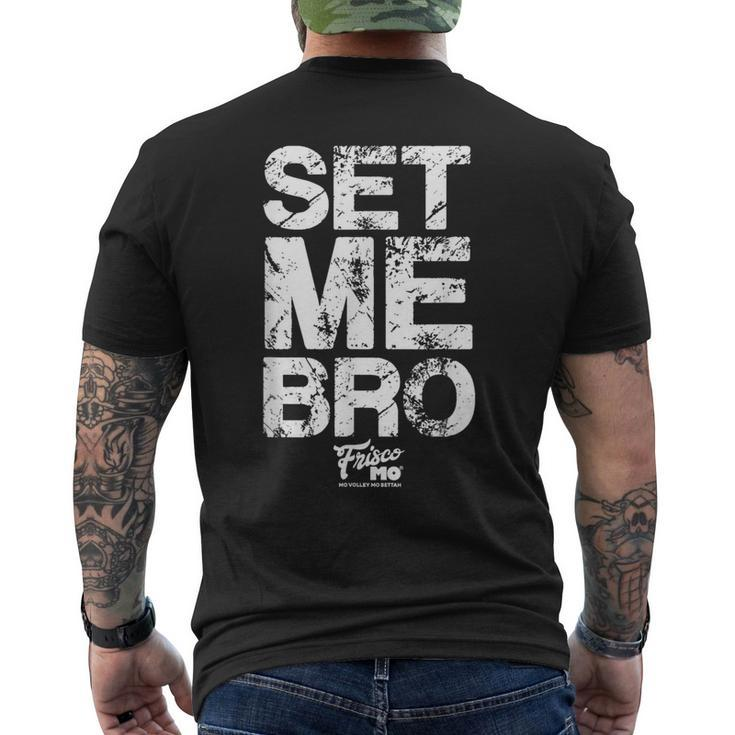 Set Me Bro Volleyball Men's T-shirt Back Print