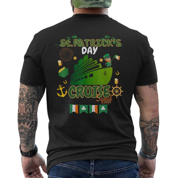 Shamrock Cruise Ship Ireland Flag St Patrick's Day Men's T-shirt Back Print