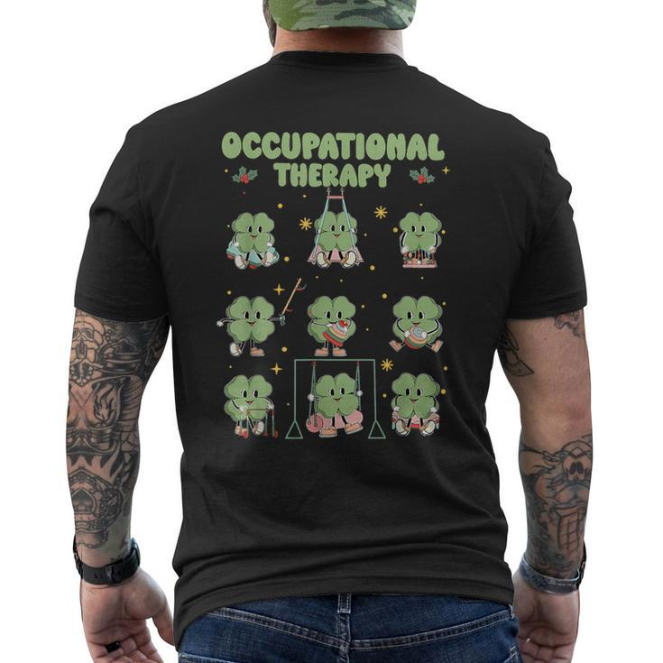Shamrock Occupational Therapy St Patrick's Day Ot Therapist Men's T-shirt Back Print