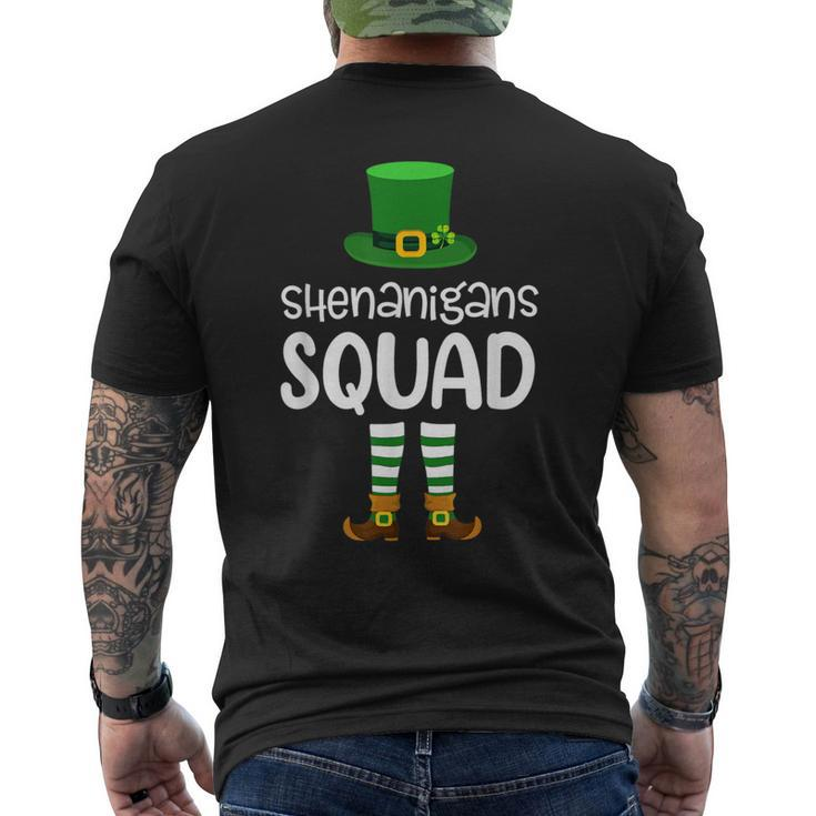 Shenanigan Squad Irish Leprechaun St Patrick's Day Men's T-shirt Back Print