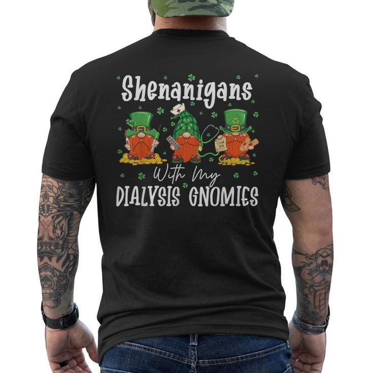 Shenanigans With My Dialysis Gnomies St Patrick's Day Party Men's T-shirt Back Print