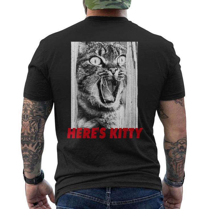 Shining Cat Here Is Kitty Kitten And Movie Love Men's T-shirt Back Print
