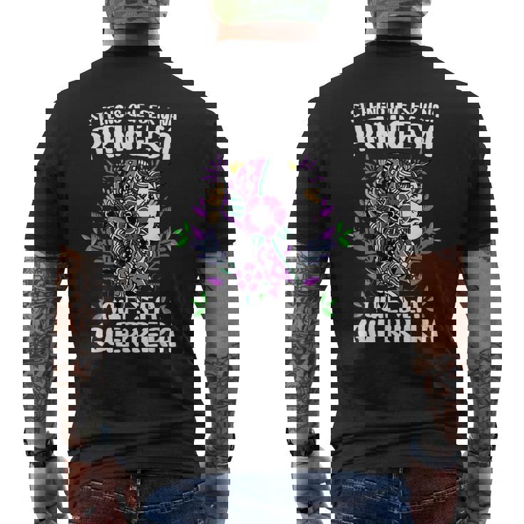 Si Tengo Que Ser Una Princesa Que Sea Guerrera 8 Marzo Camiseta Camiseta Hombre Estampado Espalda