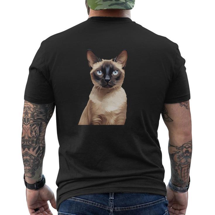 Siamese Cat T-Shirt mit Rückendruck