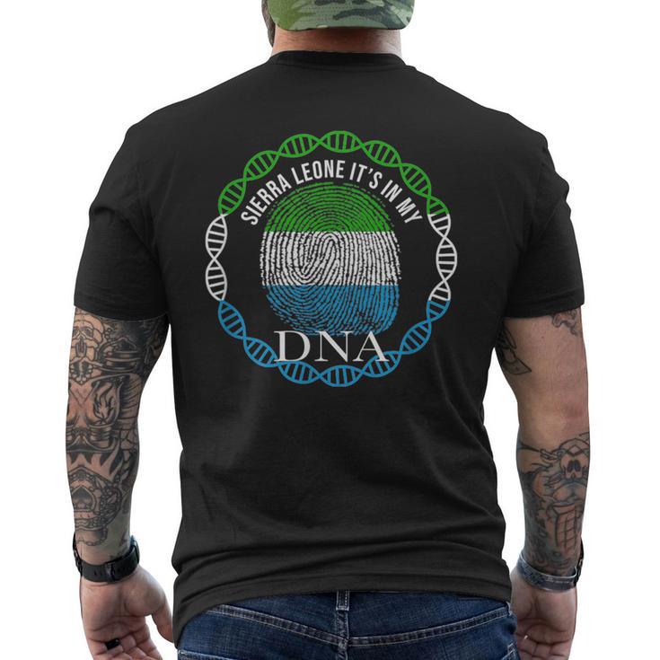 Sierra Leone Its In My Dna Men's T-shirt Back Print