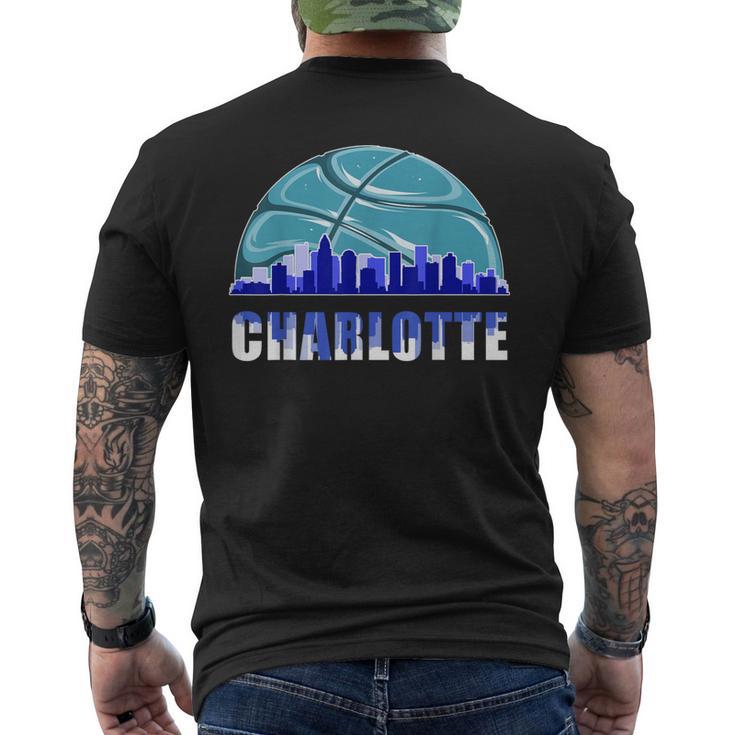 Silhouette Charlotte City Charlotte Basketball Pride Men's T-shirt Back Print