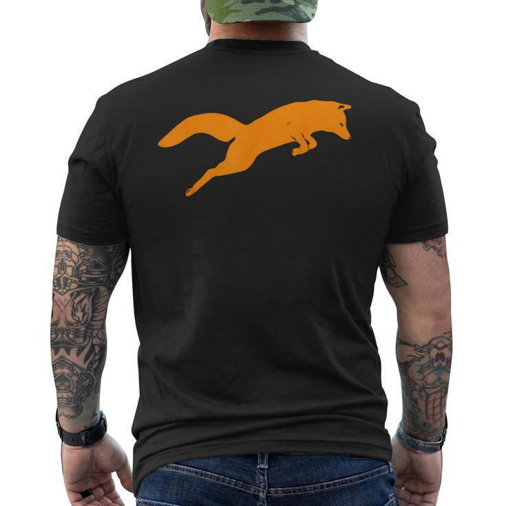Silhouette Fox Fox Animal T Men's T-shirt Back Print