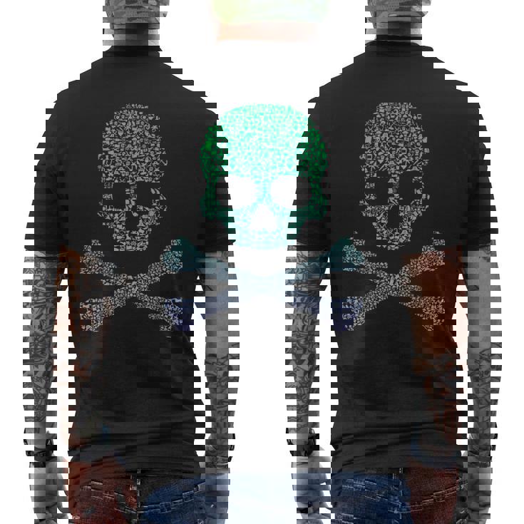 Silhouette Icon Pirate Skull & Crossbones Boys Pirate Men's T-shirt Back Print