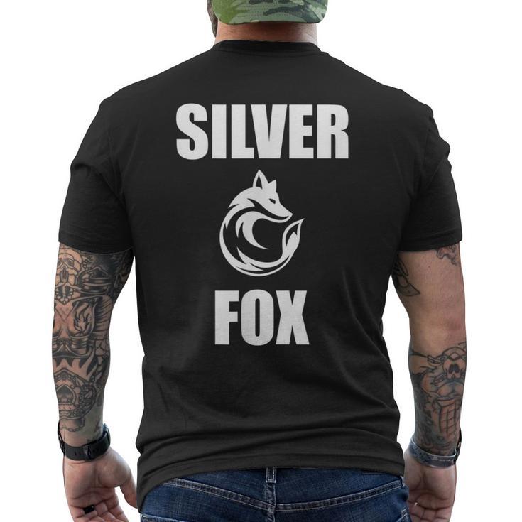 Silver Fox Sexy Grey Hair Men's T-shirt Back Print