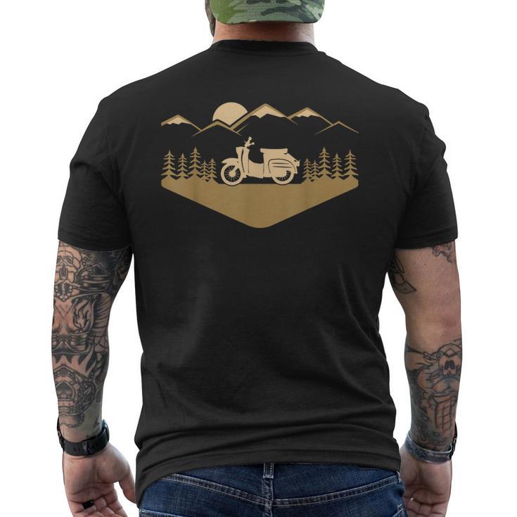 Simsonfahrer Schwalben Oldtimer T-Shirt mit Rückendruck