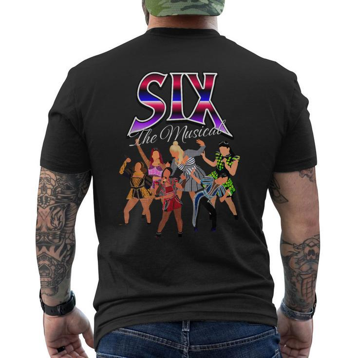 The Six Wives Of Henry Viii Six The Musical Six Retro Men's T-shirt Back Print
