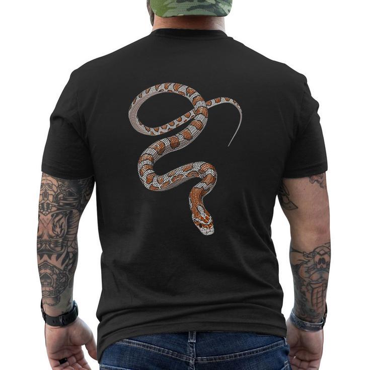 Snake Serpent Cobra Coil Blackwork Men's T-shirt Back Print