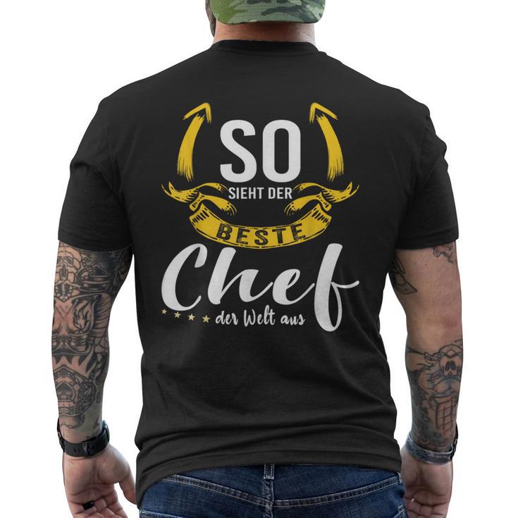 So Sieht Der Beste Chef Der Welt Aus Chef's T-Shirt mit Rückendruck