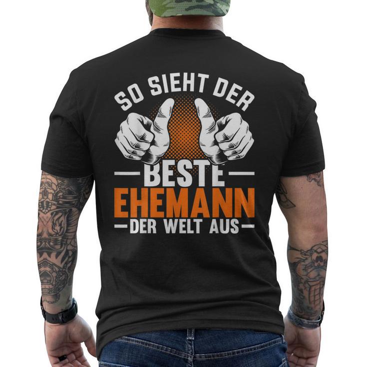 So Ssieht Der Beste Husann Der Welt Aus Man T-Shirt mit Rückendruck