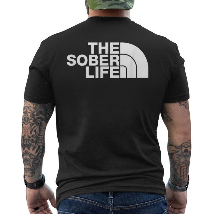 The Sober Life Na Aa Sober Recovery Men's T-shirt Back Print