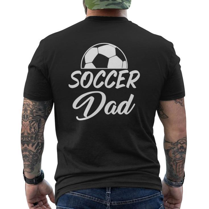 Soccer Dad Word Letter Print Tee For Soccer Players And Coac Mens Back Print T-shirt