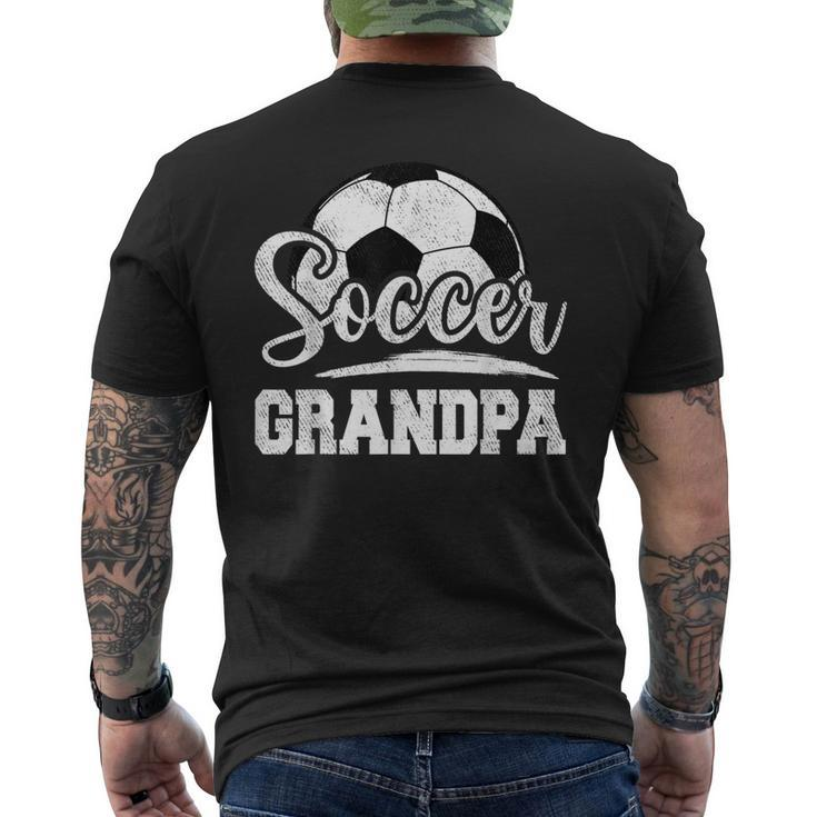 Soccer Grandpa Soccer Player Game Day Father's Day Men's T-shirt Back Print