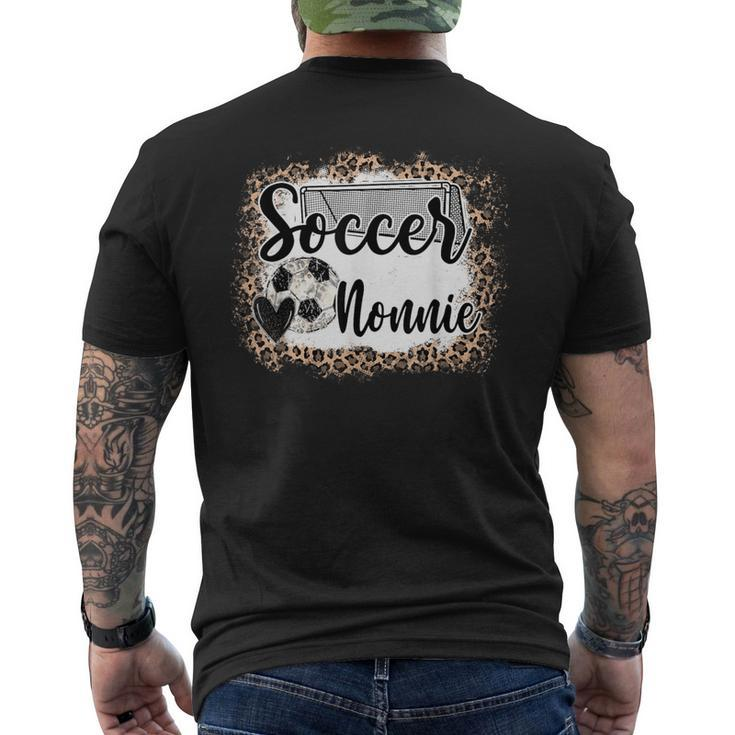 Soccer Nonnie Leopard Soccer Lover Mother's Father's Day Men's T-shirt Back Print