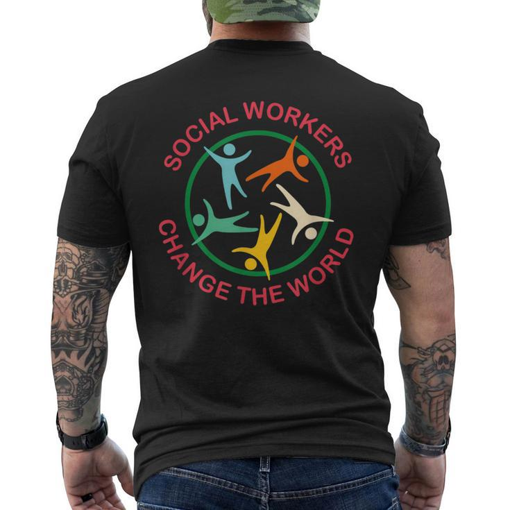 Social Workers Change The World Men's T-shirt Back Print