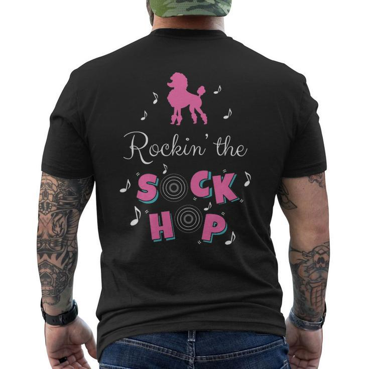 Sock Hop Costume Pink Poodle Men's T-shirt Back Print