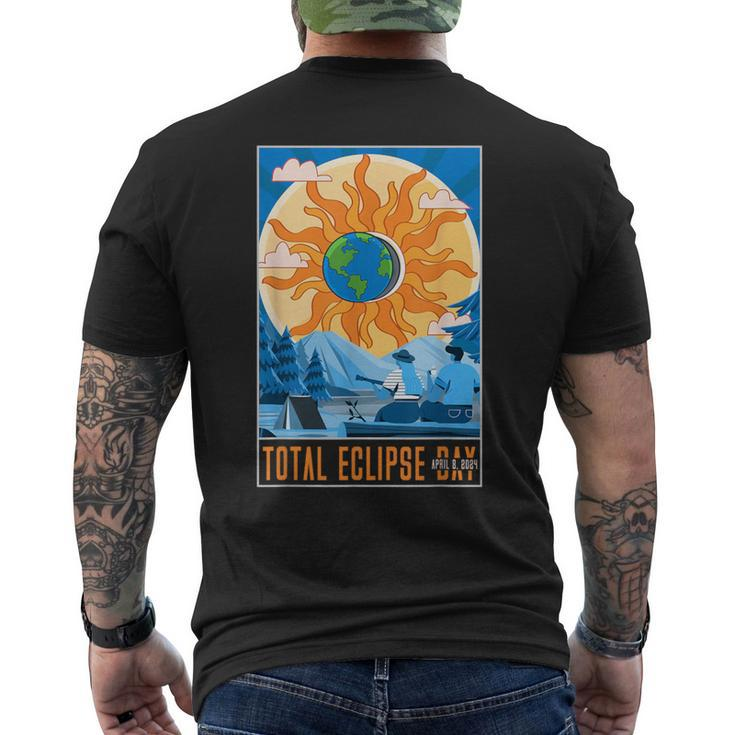 Solar Eclipse 2024 April 8 Total Solar Eclipse 40824 Men's T-shirt Back Print