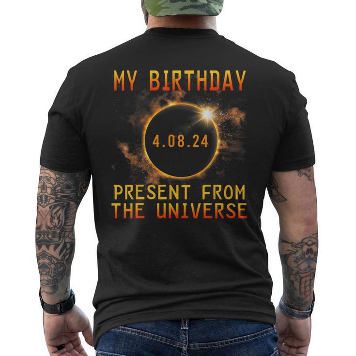 Solar Eclipse 2024 Birthday Present 4824 Totality Universe Men's T-shirt Back Print