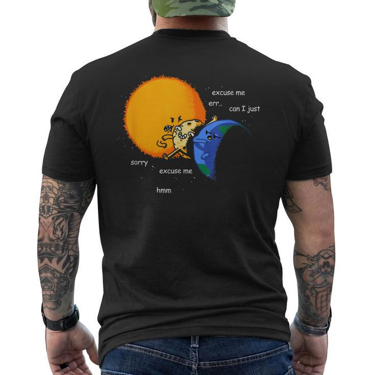 Solar Eclipse 2024 Moon Sun Total Solar Eclipse Space Men's T-shirt Back Print