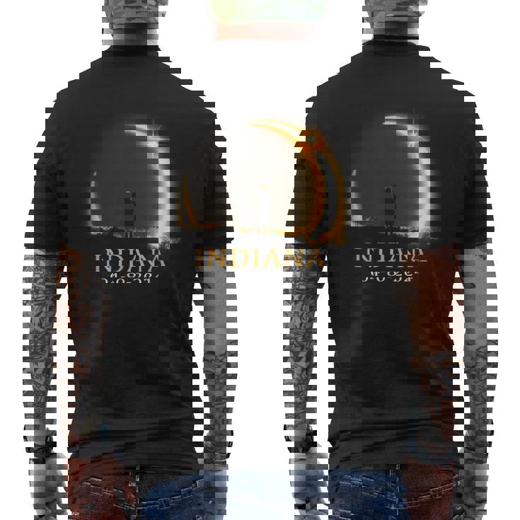 Solar Eclipse 2024 Indiana Total Solar Eclipse Men's T-shirt Back Print
