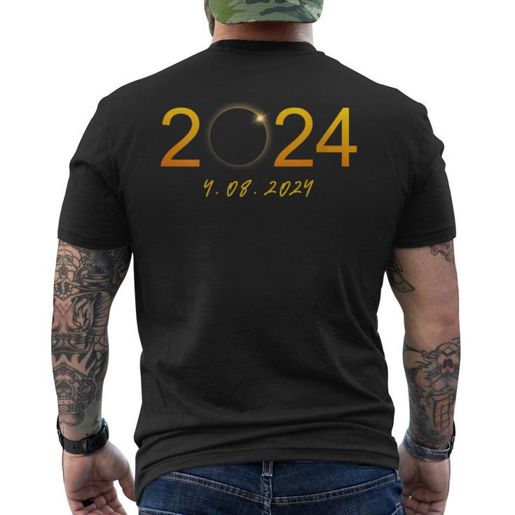 Solar Eclipse 2024 Party America Totality Total Usa Men's T-shirt Back Print