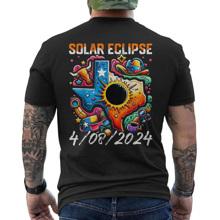 Solar Eclipse 2024 Texas 40824 Solar Eclipse Men's T-shirt Back Print