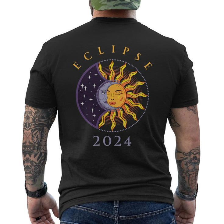 Solar Eclipse 2024 Total Solar Eclipse 40824 Men's T-shirt Back Print