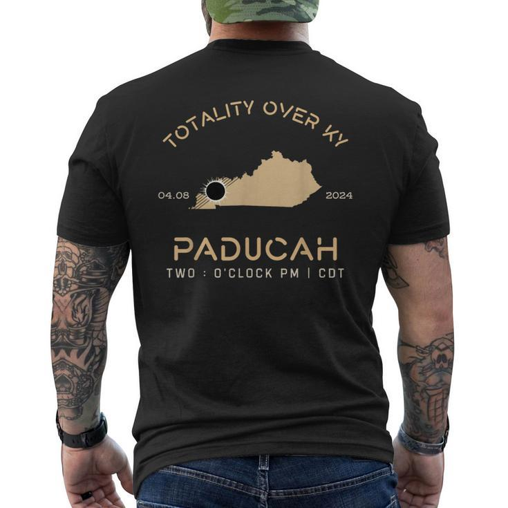 Solar Eclipse 2024 Usa Totality Paducah Kentucky 40824 Men's T-shirt Back Print