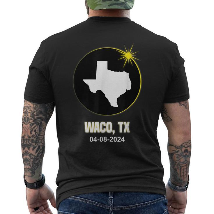 Solar Eclipse 2024 Waco State Texas Total Solar Eclipse Men's T-shirt Back Print