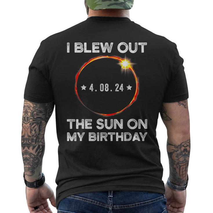 Solar Eclipse Birthday I Blew Out The Sun On My Birthday Men's T-shirt Back Print