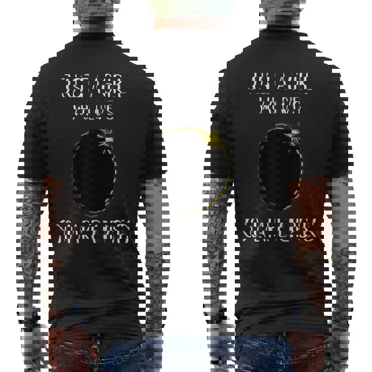 Solar Eclipse Girls Love 2024 Total Solar Eclipse Men's T-shirt Back Print