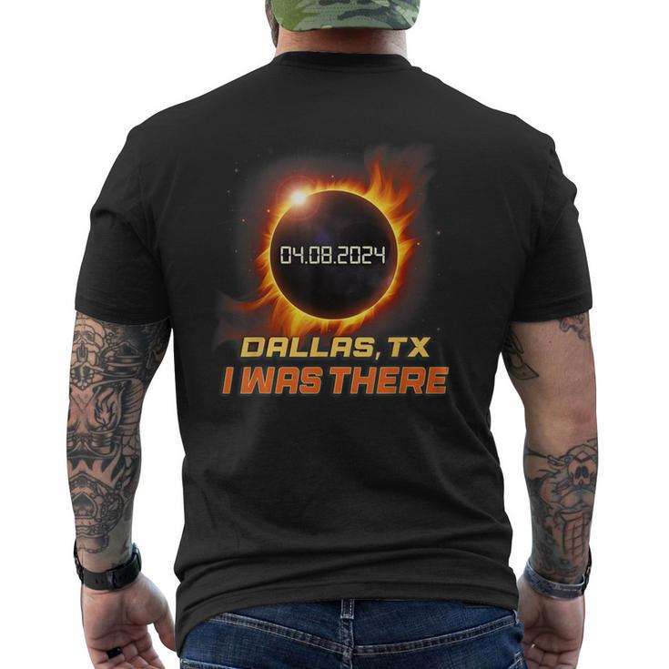 Solar Eclipse I Was There Dallas Texas Tx Men's T-shirt Back Print