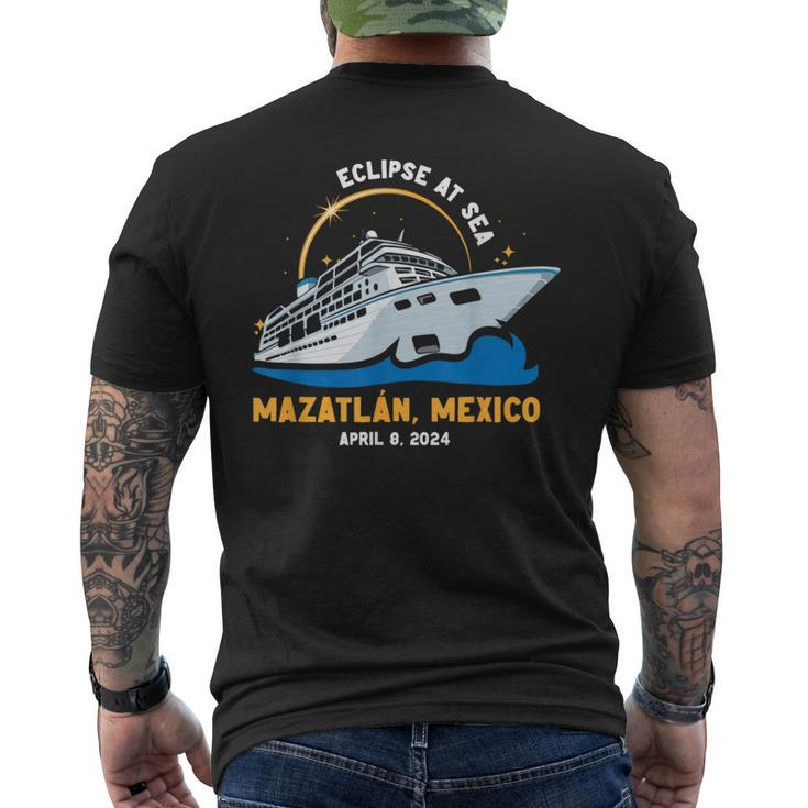 Solar Eclipse At Sea Cruise 2024 Mazatlan Mexico Matching Men's T-shirt Back Print