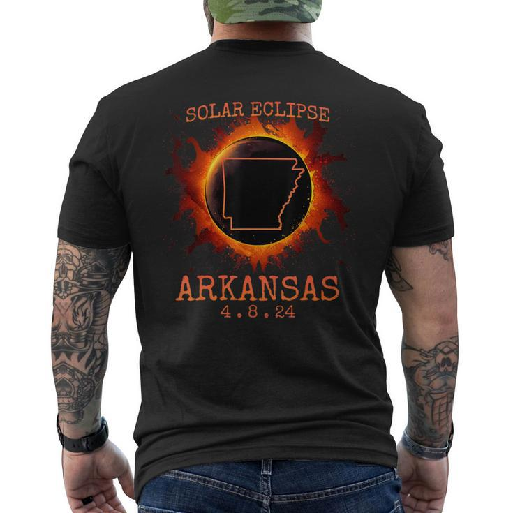 Solar Eclipse Totality Arkansas 4824 State Path Souvenir Men's T-shirt Back Print