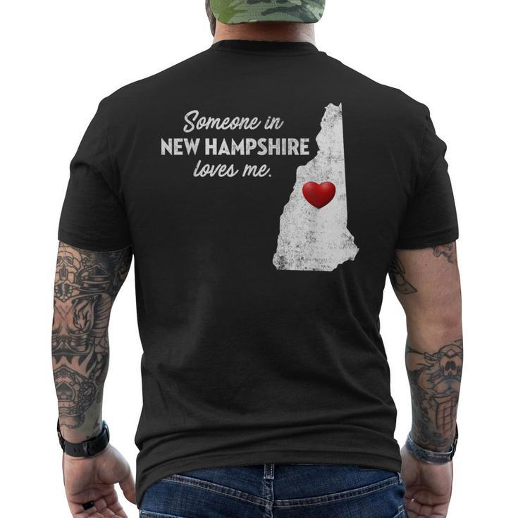 Someone In New Hampshire Loves Me New Hampshire Nh Men's T-shirt Back Print