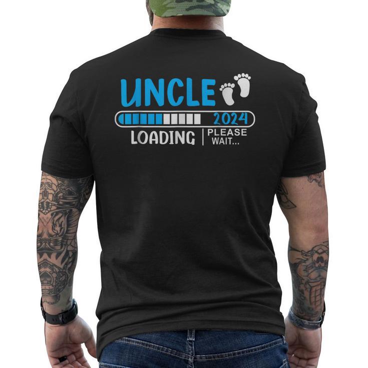 Soon To Be Uncle 2024 Uncle Loading 2024 New Uncle 2023 Men's T-shirt Back Print